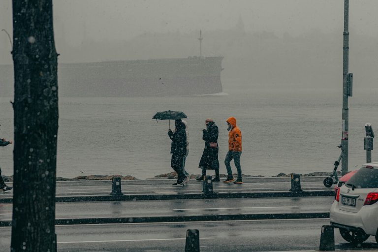 cold weather travel essentials including jackets, scarves, and boots